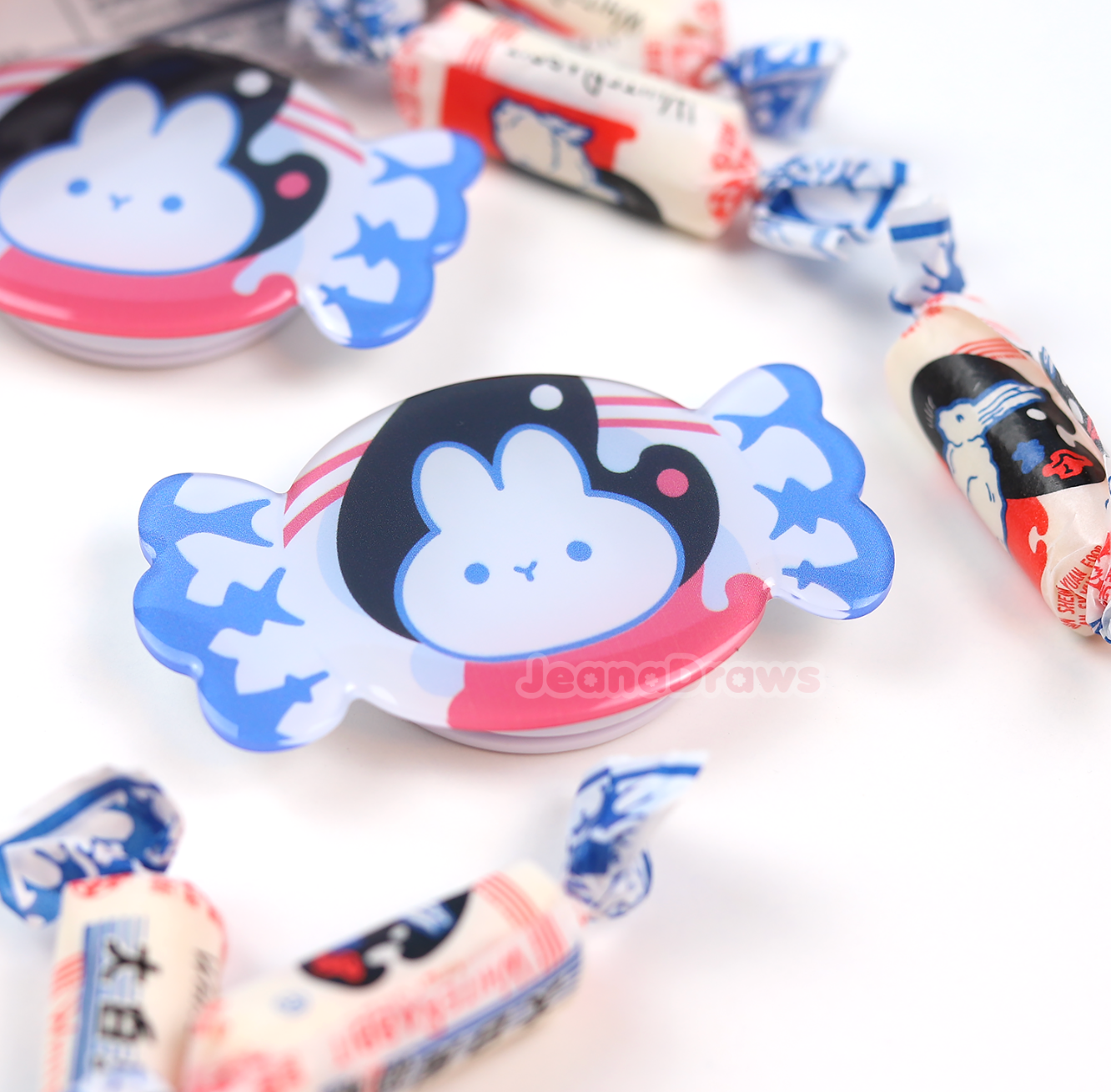 White Rabbit Candy Phone Grip