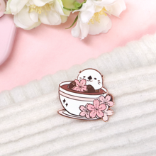 Load image into Gallery viewer, Sakura Teatime Enamel Pin
