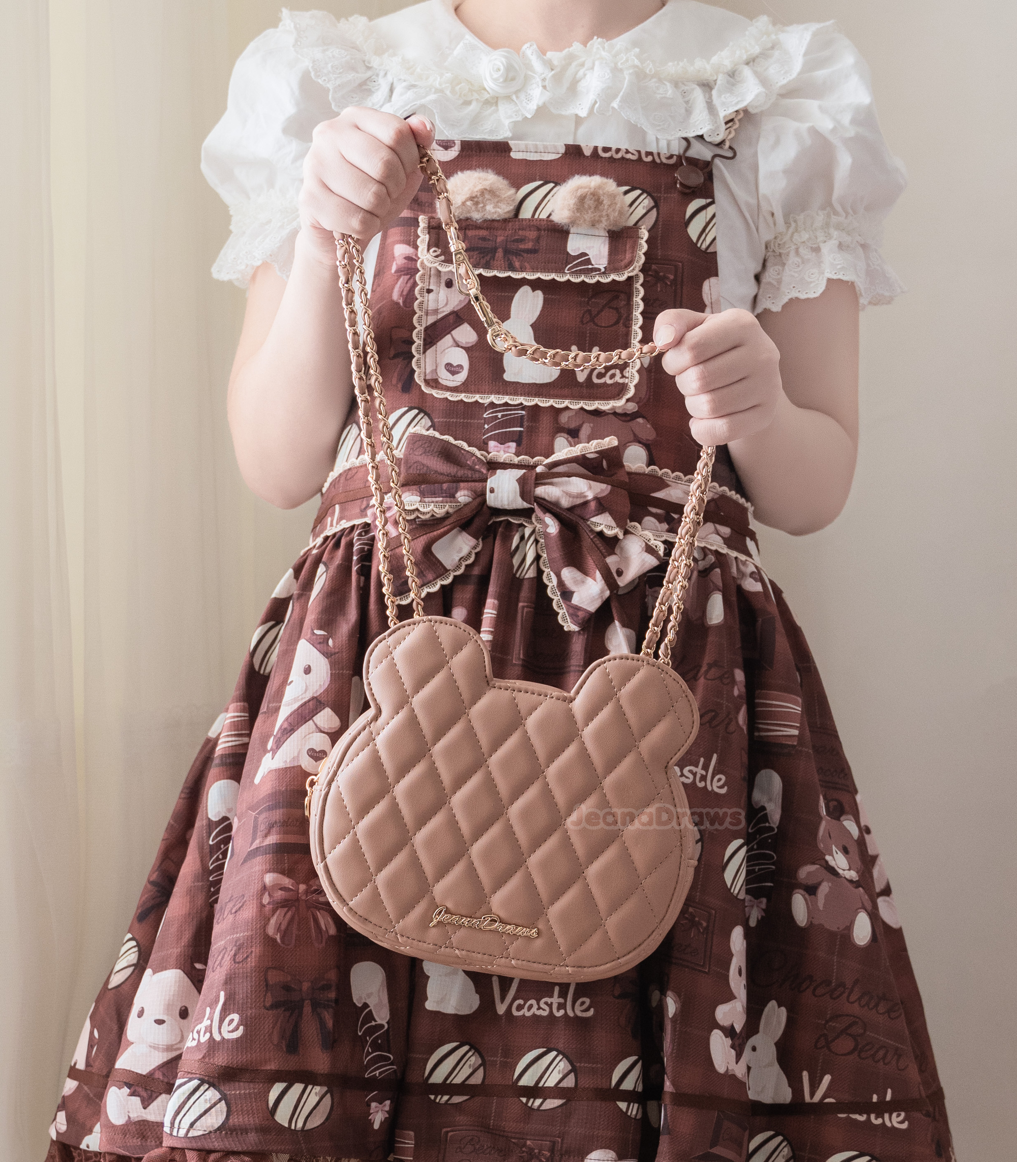 Bear Quilted Handbag