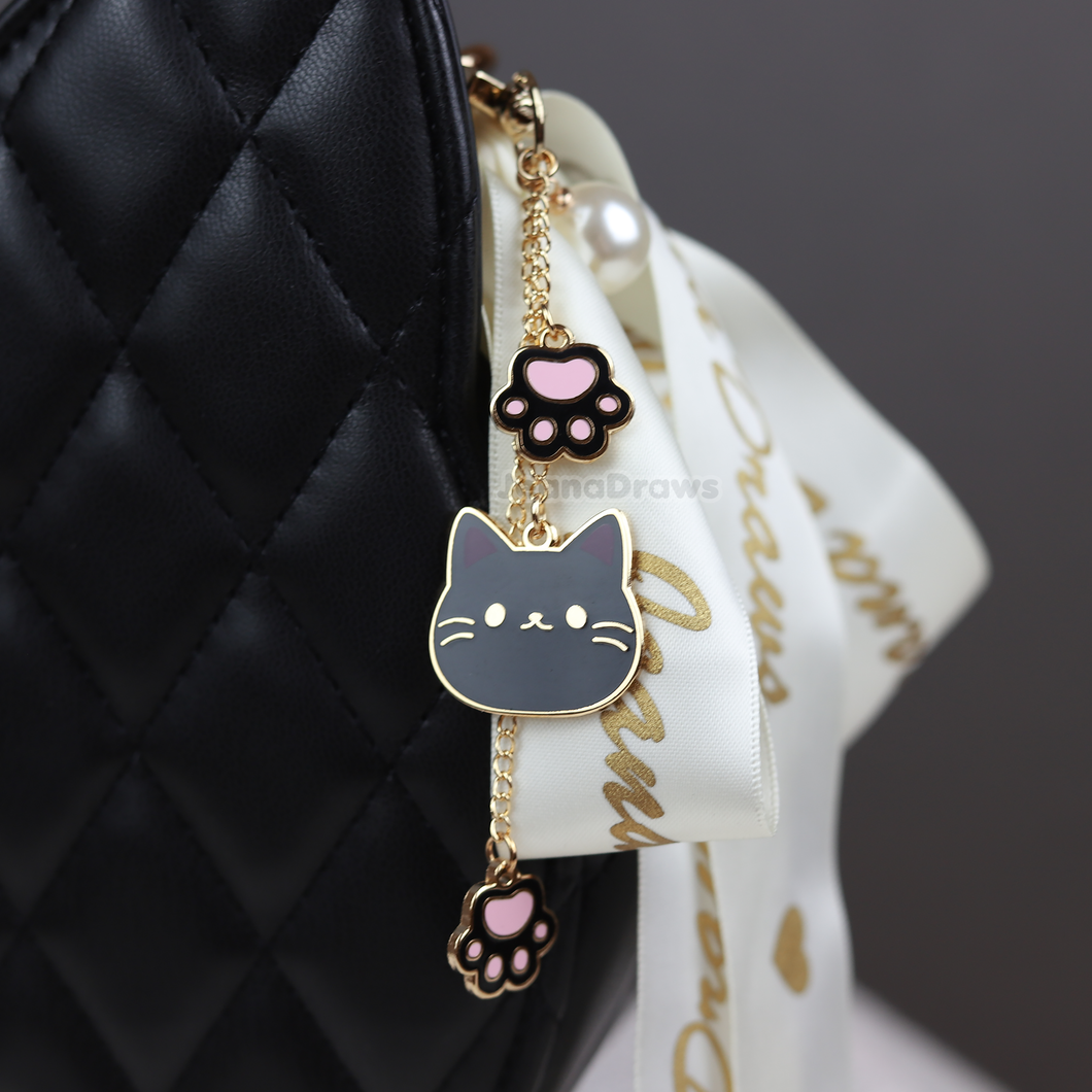 Black Cat Bag Charm