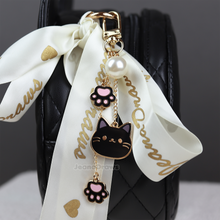 Load image into Gallery viewer, Black Cat Bag Charm
