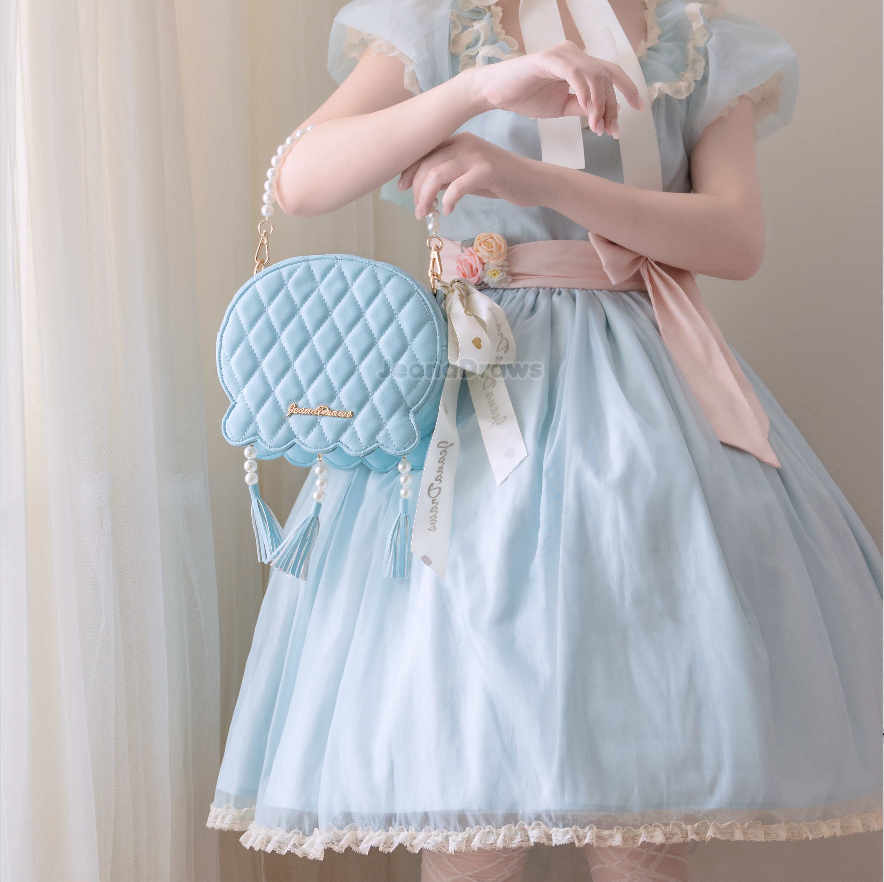 Jellyfish Quilted Handbag