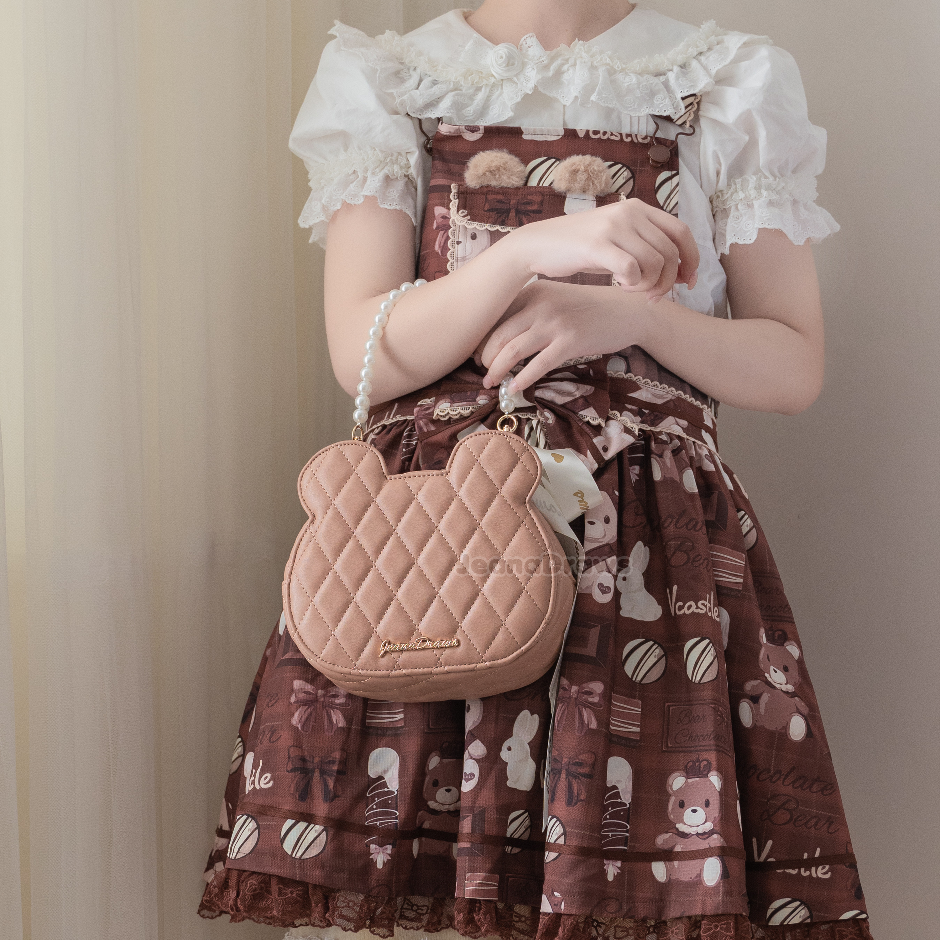 Bear Quilted Handbag