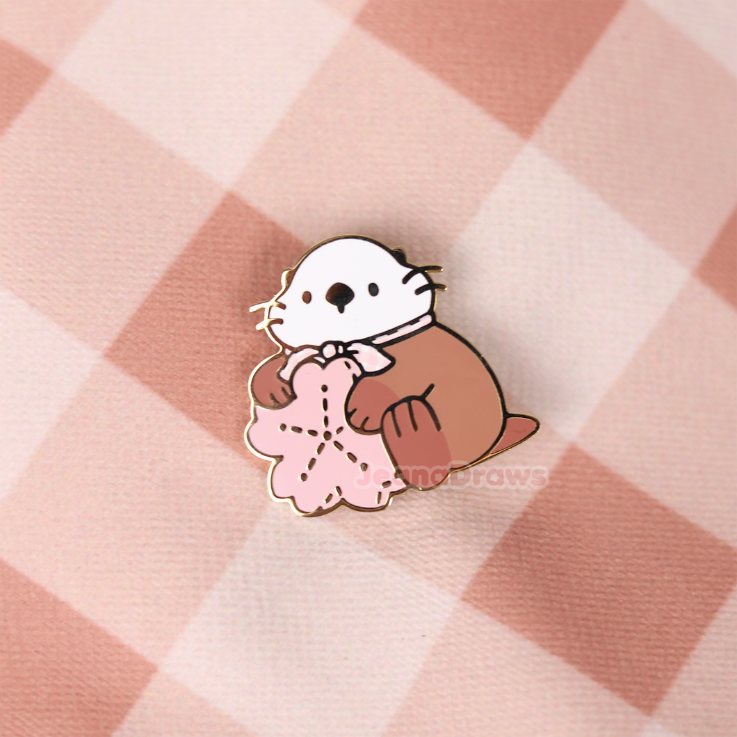 Sakura Plush Lakko Enamel Pin