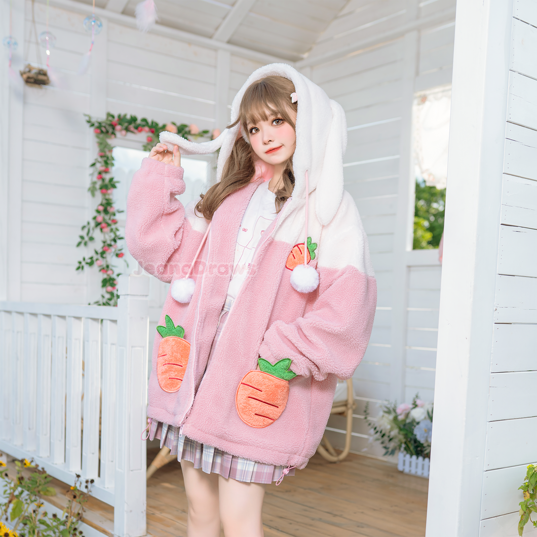 Pink bunny sweatshirt hotsell