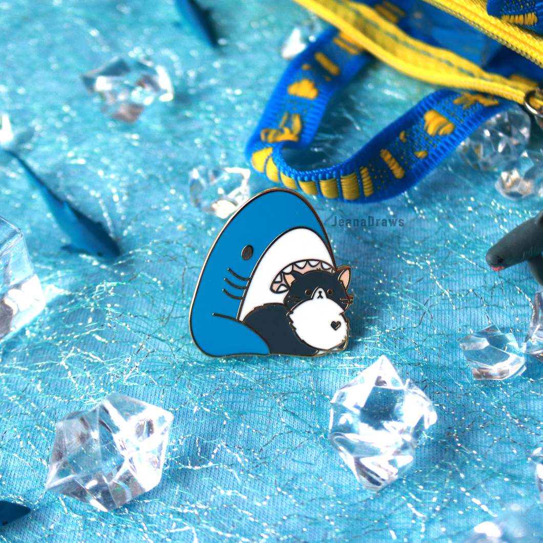 Cat Shark Enamel Pin