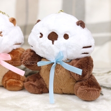 Load image into Gallery viewer, Lakko Otter Magnetic Plush Keychain Pair
