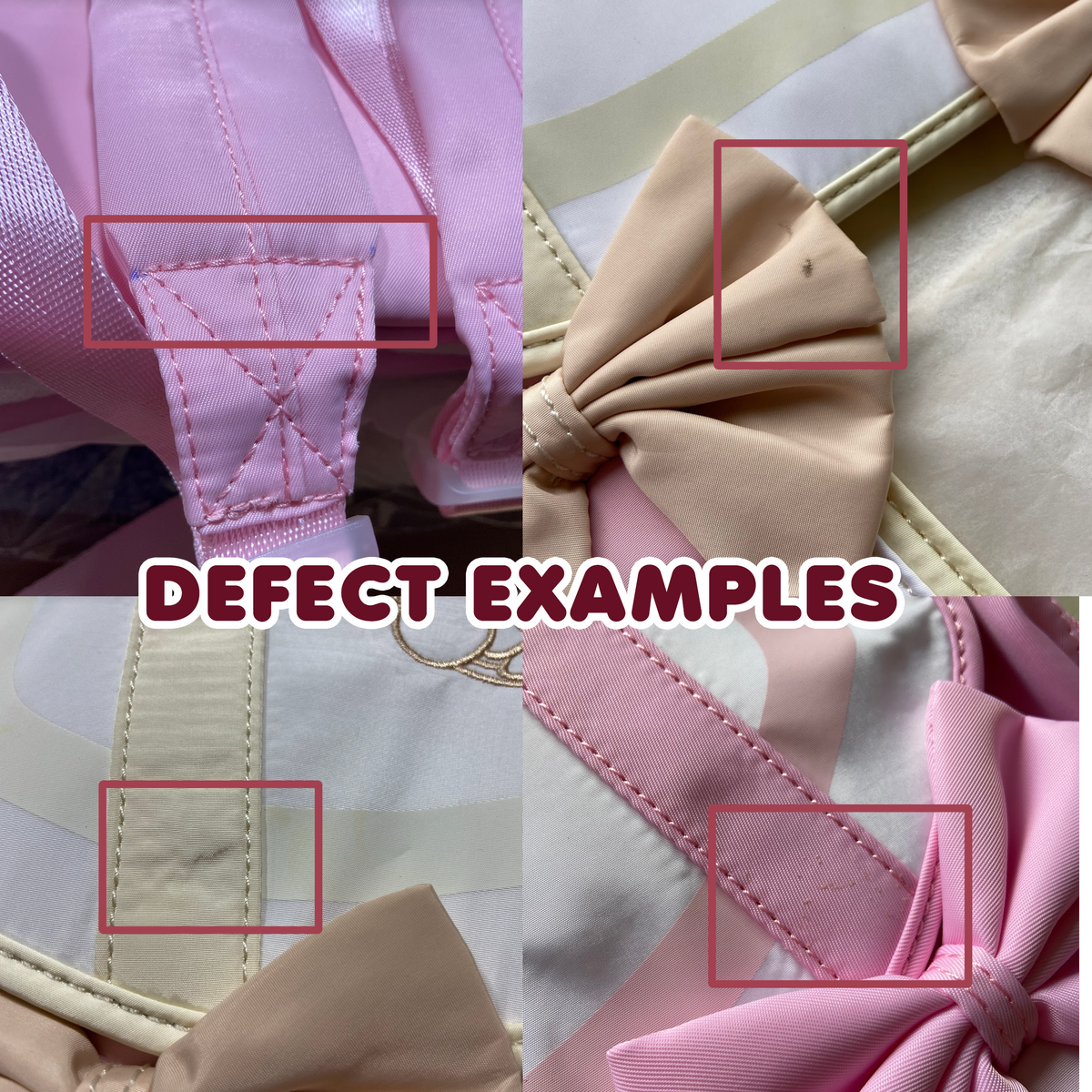 SECONDS Discounted Bunny Ear Backpack