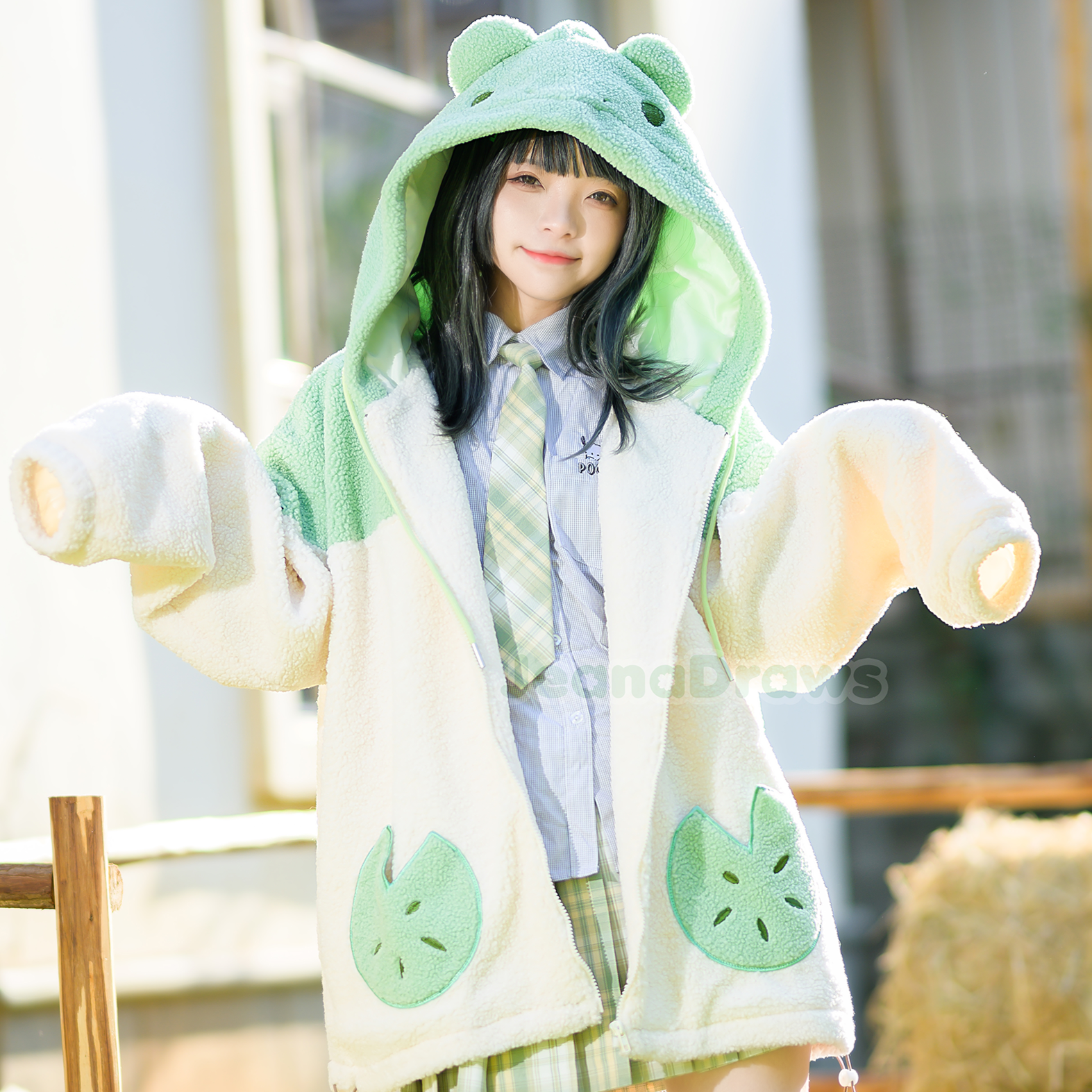 Fluffy Froggie Zip Up Hoodie