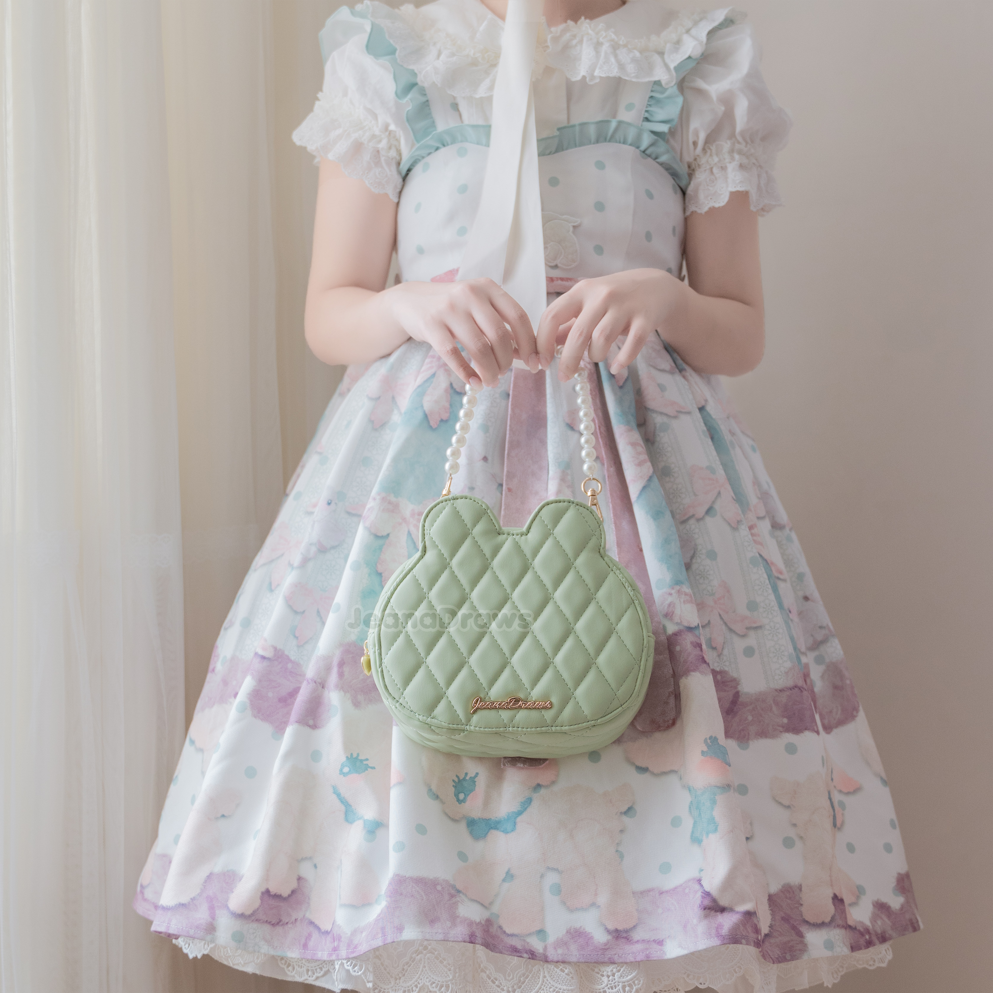 Frog Quilted Handbag