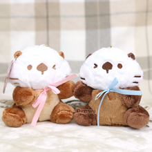 Load image into Gallery viewer, Lakko Otter Magnetic Plush Keychain Pair
