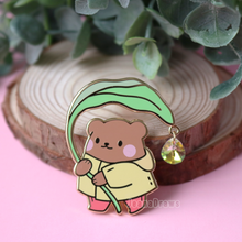 Load image into Gallery viewer, Arcasian x JeanaDraws: Leaf Bear Enamel Pin
