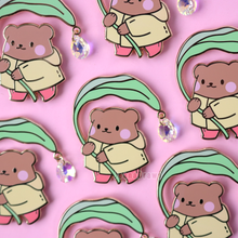 Load image into Gallery viewer, Arcasian x JeanaDraws: Leaf Bear Enamel Pin

