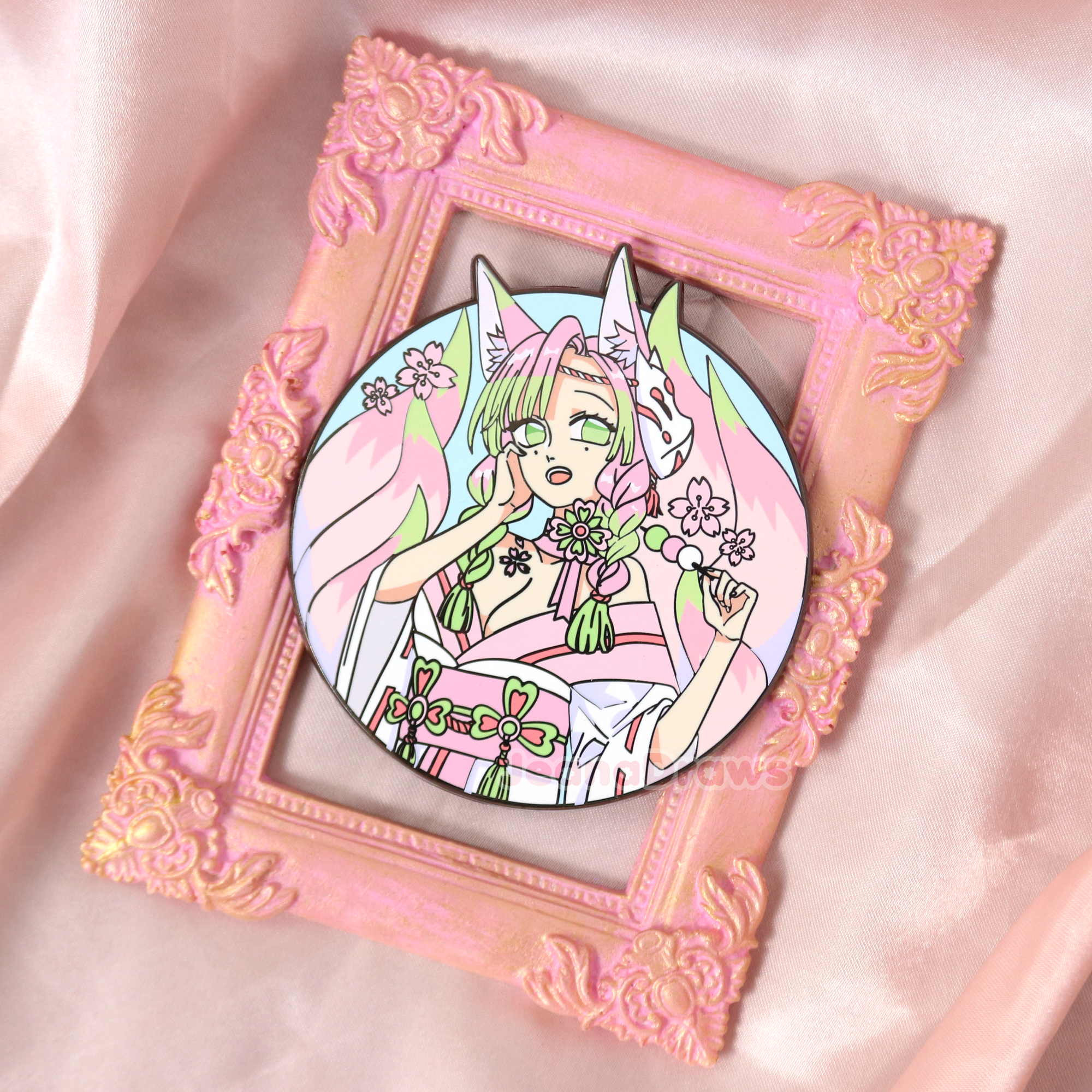 [LE] 3" Yokai AU Kitsune Love Pillar Enamel Pin