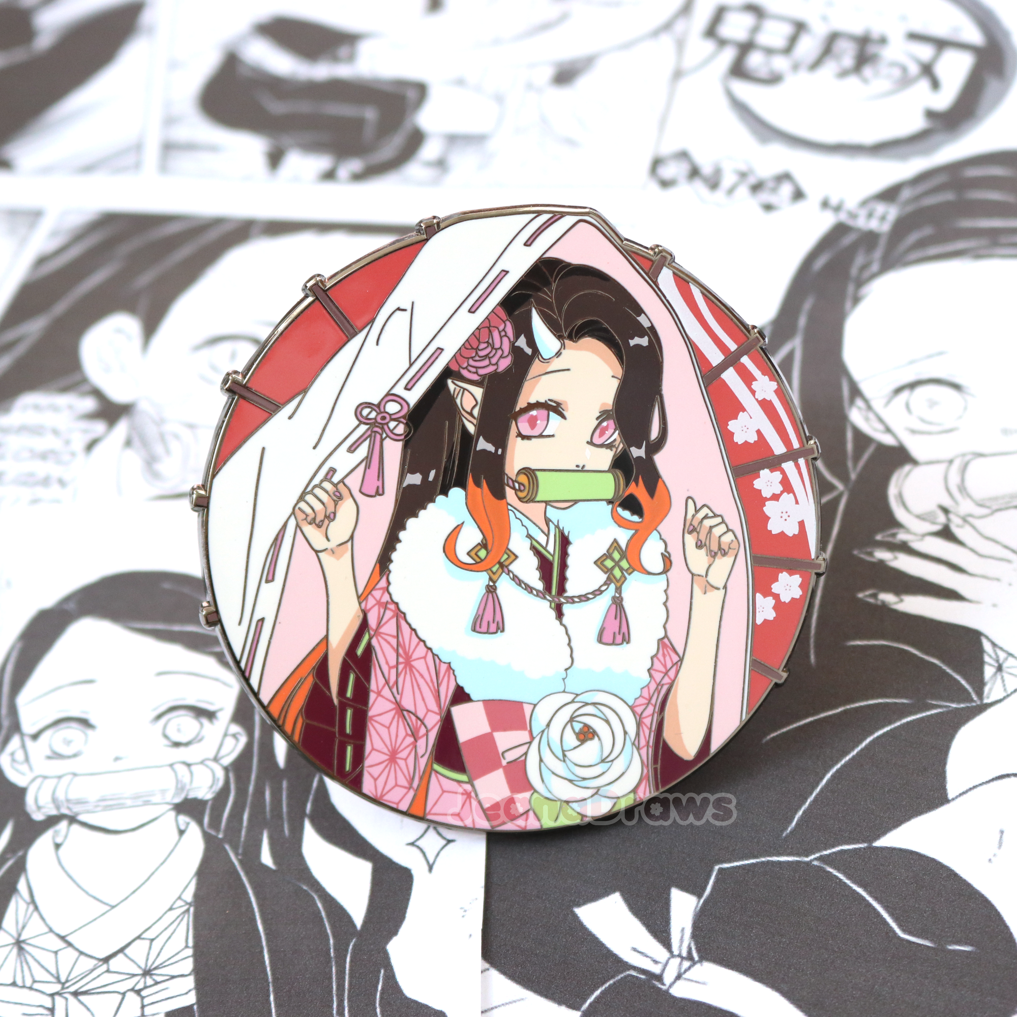 [LE] 3" Yokai AU Momo no Sei Bamboo Demon Enamel Pin