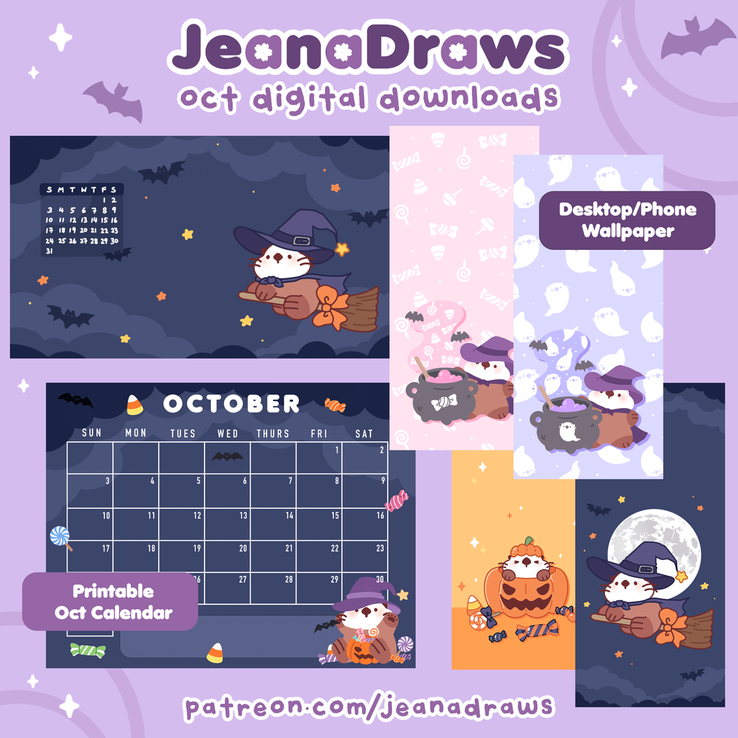 October Patreon Digital Downloads