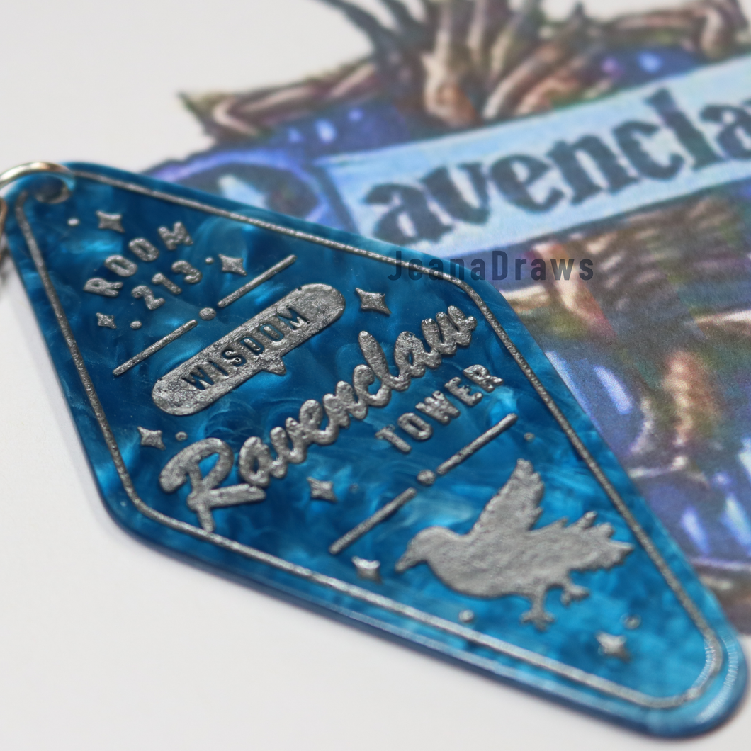 Ravenclaw House Acrylic Motel Keychain