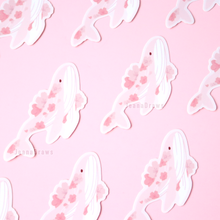 Load image into Gallery viewer, Sakura Whale Sticker
