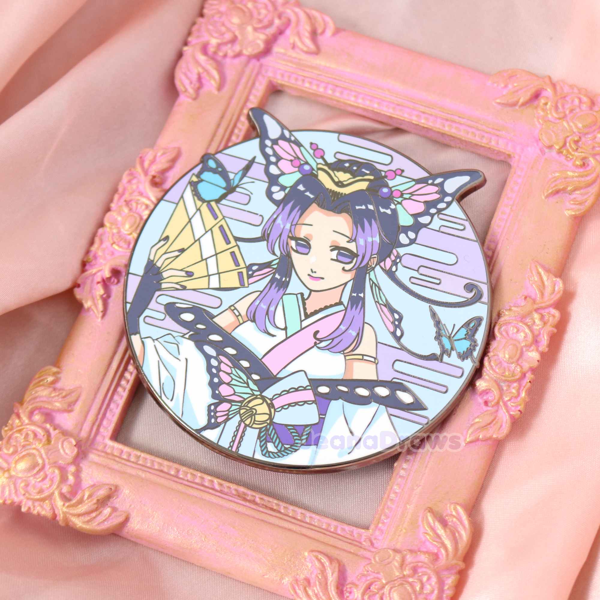 [LE] 3" Yokai AU Kocho no Sei Insect Pillar Enamel Pin