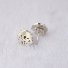 Load image into Gallery viewer, Silver Lakko Stud Earrings
