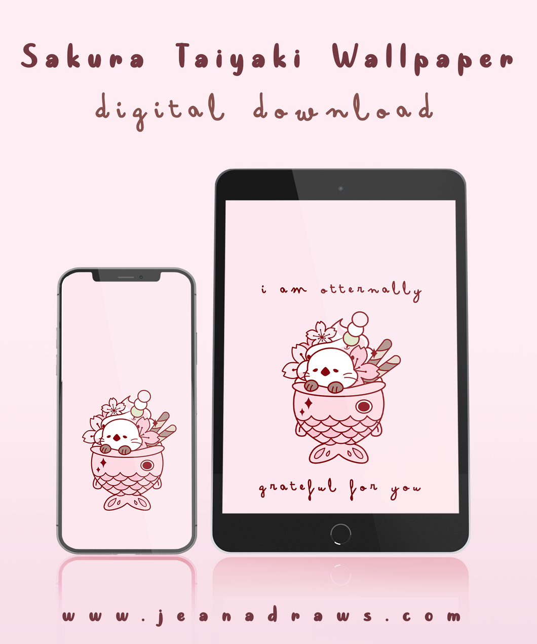 Sakura Taiyaki Wallpaper [Digital Download]