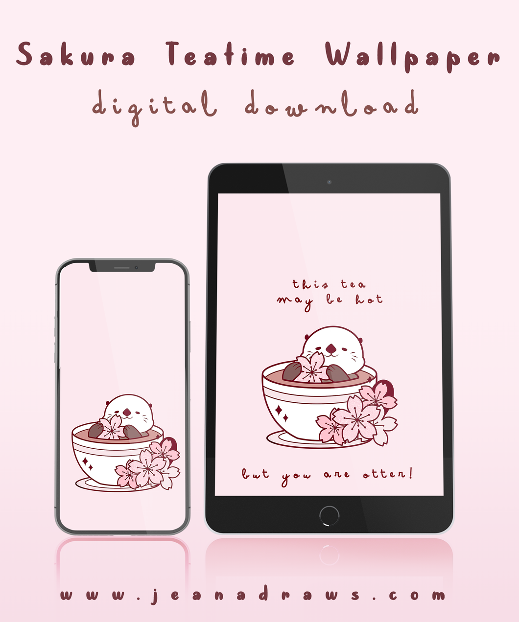 Sakura Teatime Wallpaper [Digital Download]
