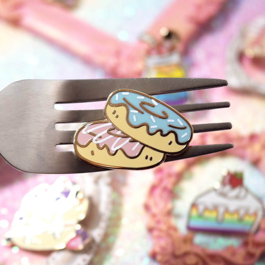 Trans Donuts Enamel Pin