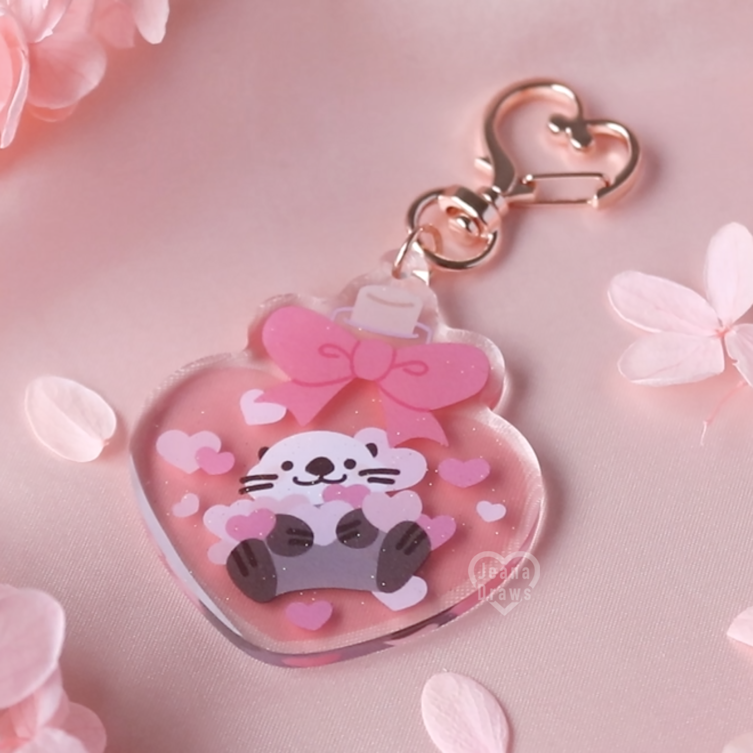 Love Potion Otter Acrylic Keychain