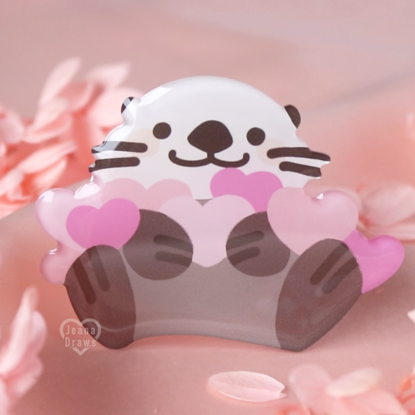 Valentine Otter Phone Grip