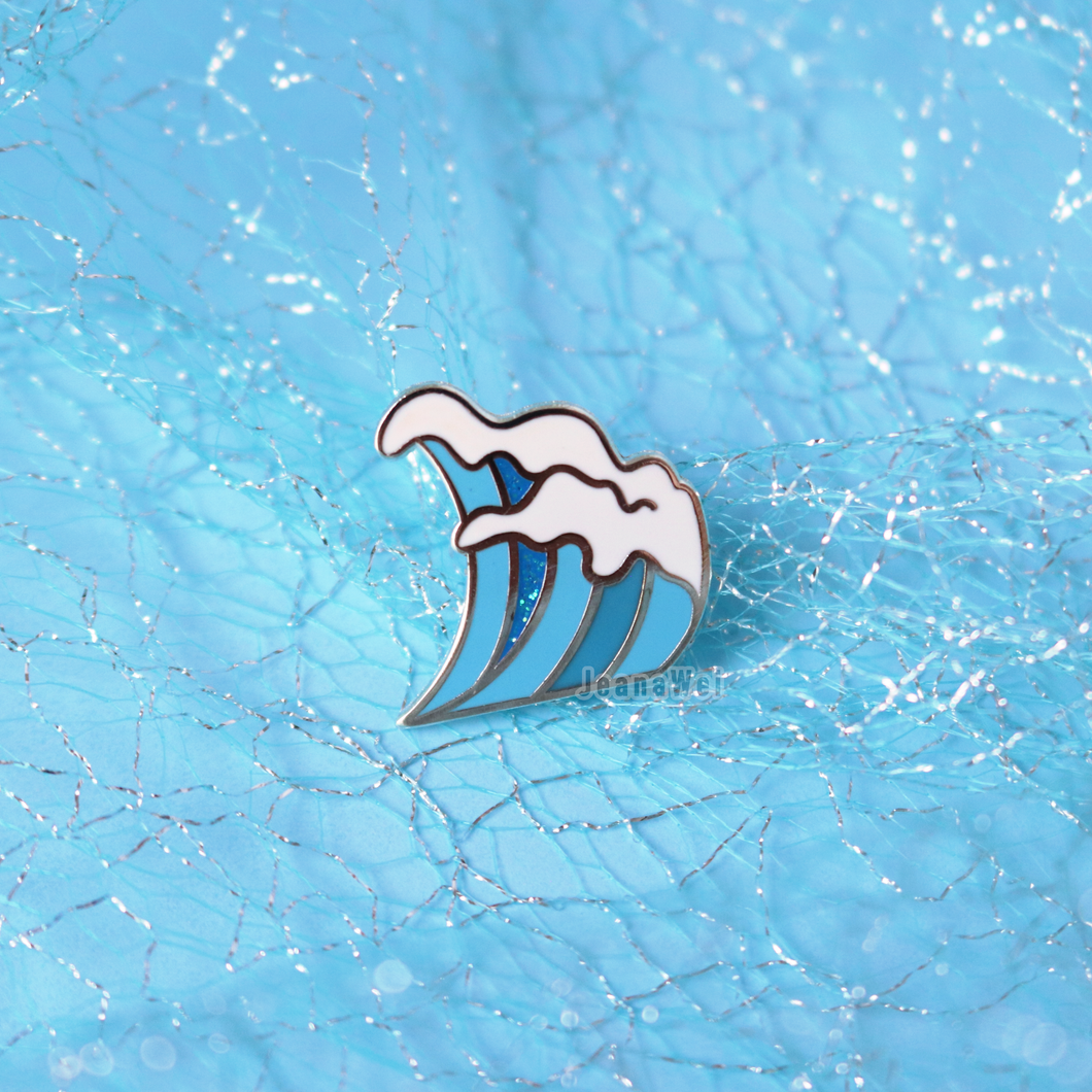 Wave Mini Enamel Pin