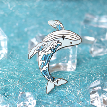 Load image into Gallery viewer, Wave Whale Enamel Pin
