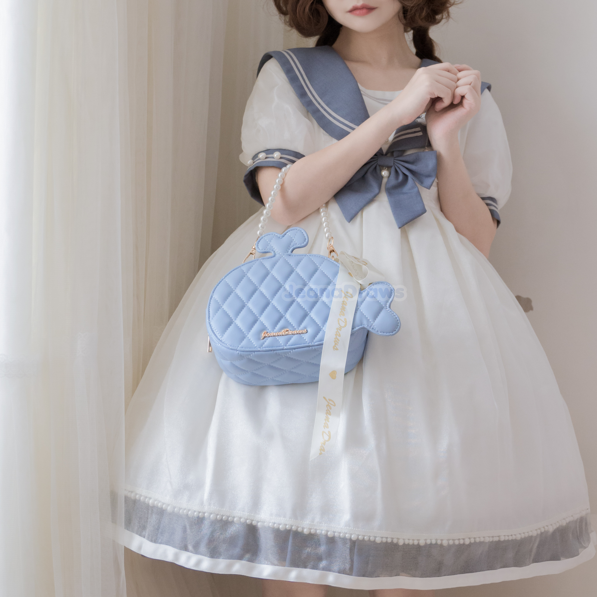 Whale Quilted Handbag