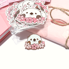Load image into Gallery viewer, Wreath Otter Enamel Pin
